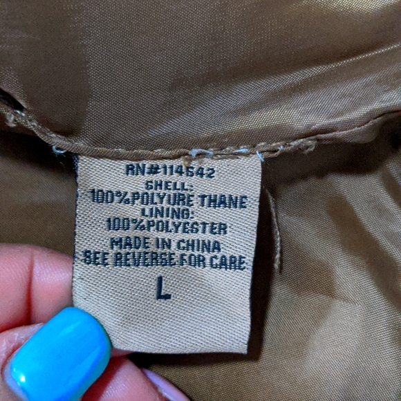 Girls brown motorcycle style jacket - Picture 3 of 5